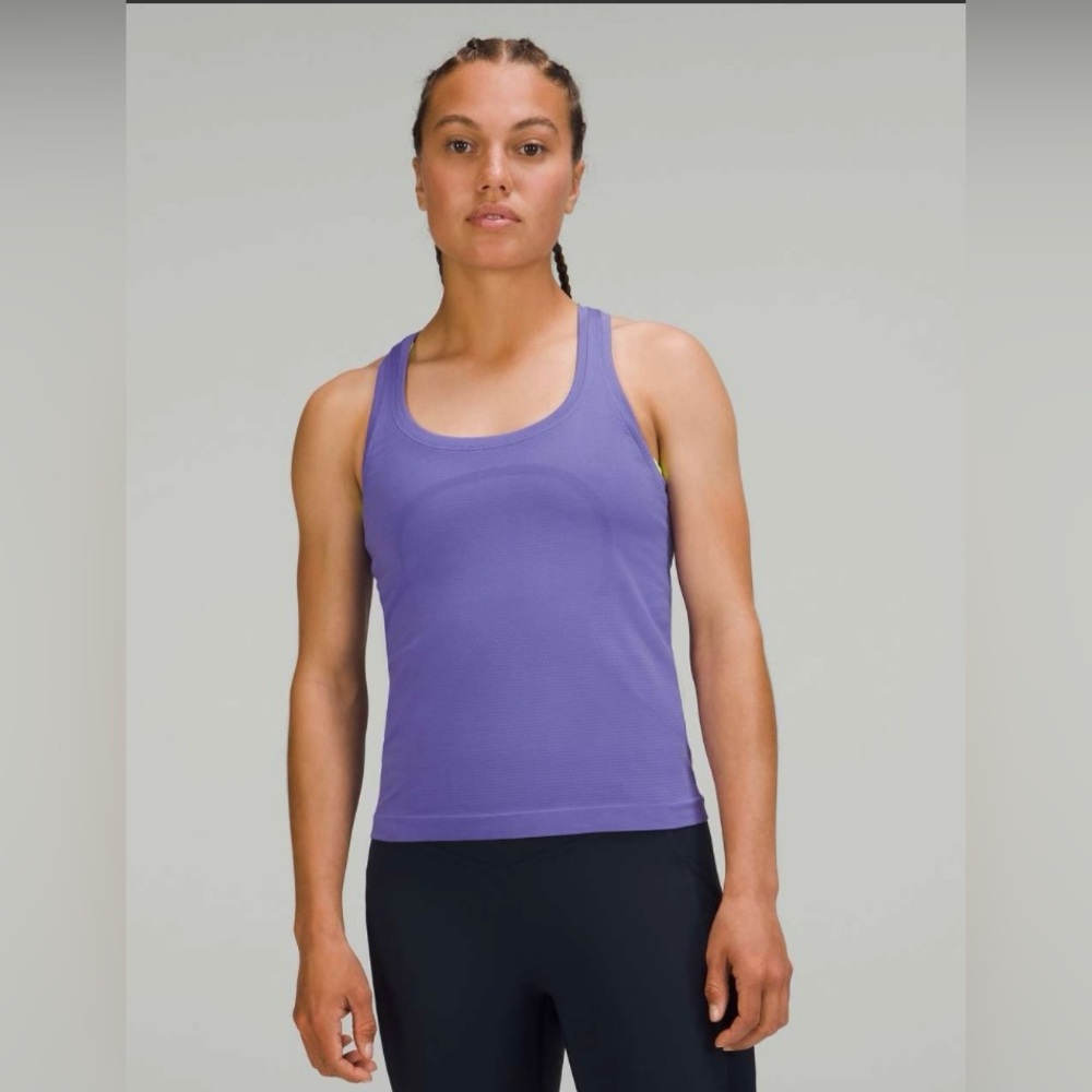 NWT Lululemon Swiftly Tech Racerback Tank Top 2.0 *Race Length dark lavender
